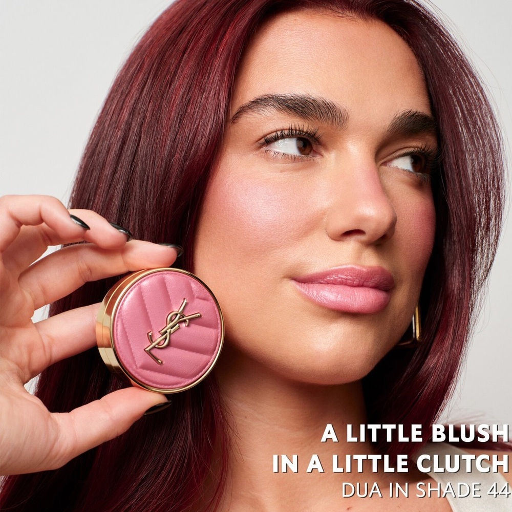 SAINT LAURENT: YSL Blush Chevron Matte Powder (Chili Red) - Picture 3 of 9